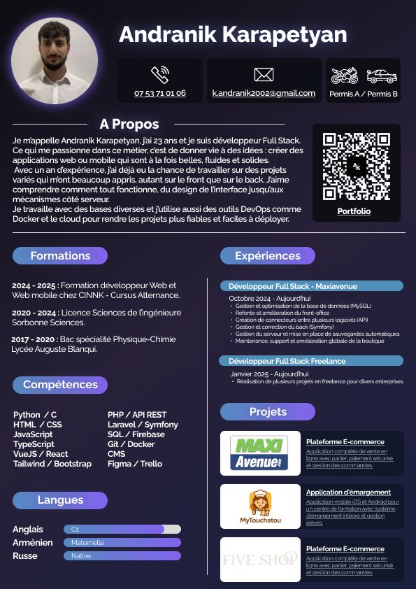 CV Andranik Karapetyan